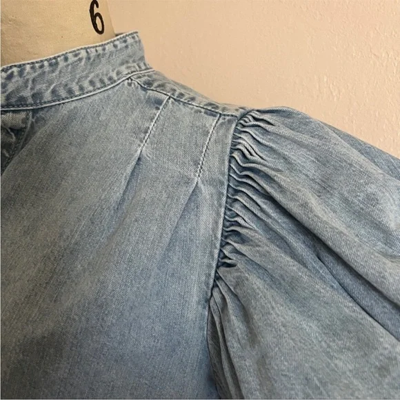 Frame Denim puff sleeve blouse - Picture 5 of 7